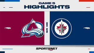 NHL Game 5 Highlights | Avalanche vs. Jets - April 30, 2024