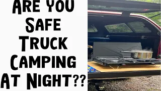 Are You Safe Truck Camping? Do THIS to LOCK your TRUCK TOPPER from the INSIDE