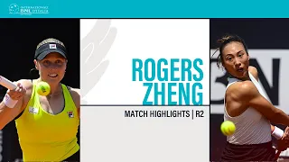Qinwen Zheng - Shelby Rogers | ROME R64 - Match Highlights #IBI24