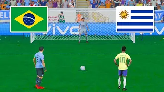 Brazil vs Uruguay / Penalty Shootout / Neymar vs Suarez / FIFA World Cup Final / FIFA 23 Next Gen 4K