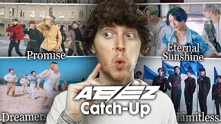 CATCHING UP ON ATEEZ! (Promise, Dreamers, Eternal Sunshine, Limitless | Reaction)