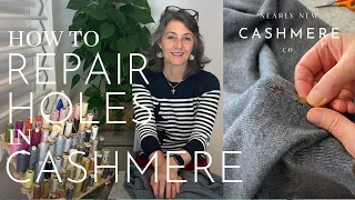 How to repair holes in cashmere | Nearly New Cashmere