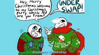 Christmas Party AU Part 2 - Vietsub: The One Where Blueberry Feeds Geno a Hersheys Kiss (Comic Dub)
