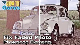 How You Can Use Photoshop Elements to Fix Faded Photo using a Black and White Layer in Expert Mode