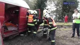 2012-10-15 Cvičení - Železniční dopravní nehoda - ul. Puškinova v Jeseníku
