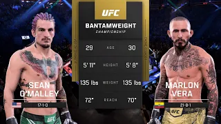 UFC | Marlon 'Chito' Vera vs Sean O'Malley 2 | FULL AI SIM FIGHT | UFC 299