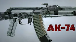 AK-74 QANDAY ISHLAYDI..? АВТОМАТ КАЛАШНИКОВ ХАКИДА...