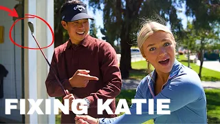 I Gave Katie Sigmond A Golf Lesson!