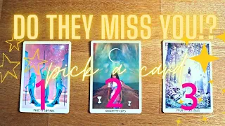 NO CONTACT! Do They Miss You!? / Their feelings about your separation / PICK A CARD LOVE TAROT