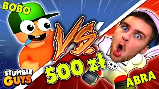 ABRA VS BOBO ⚠️ NIESAMOWITY *POJEDYNEK* O 500 ZŁ 🤑 w Stumble Guys! 😱