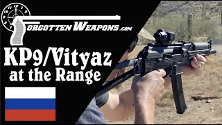 Kalashnikov USA KP-9 (Semiauto Vityaz) at the Range