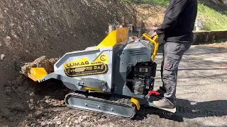 Mini Raupen Dumper mit selbstladender Schaufel