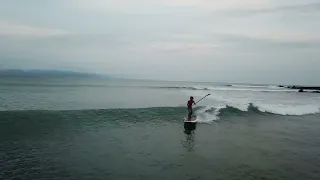 Surfing Costa Rica Secret Spot 97 sec Wave SUP