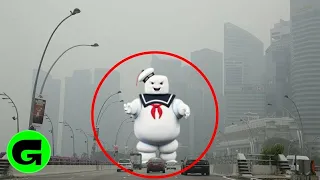 TOP 5 MARSHMALLOW MAN CAUGHT ON CAMERA & SPOTTED IN REAL LIFE! 1