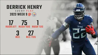 Derrick Henry Every Run and Catch @ Pittsburgh Steelers | 2023 Week 9 | Fantasy Football Film