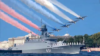 Морской и воздушный парад. День ВМФ 2020. Санкт-Петербург-Кронштадт.