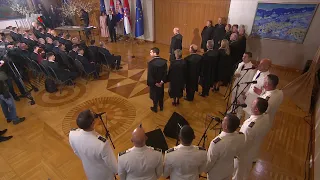 Inauguracija Zorana Milanovića: klapa HRM-a "Sveti Juraj" - "Tvoja zemlja"
