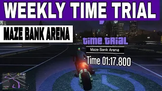 GTA 5 Time Trial This Week Maze Bank Arena | GTA ONLINE WEEKLY TIME TRIAL MAZE ARENA KINGSADOPTED