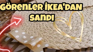 GÖRENLER İKEA'DAN SANDI ✨Hasır supla yapımı (Making a Underplate from straw)