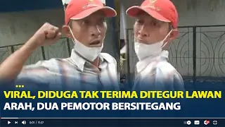 Viral, Diduga Tak Terima Ditegur Lawan Arah, Dua Pemotor Bersitegang di Jogja