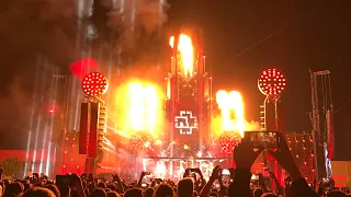 Fire show. Rammstein 2022, Prague