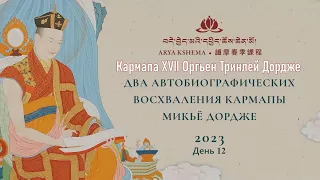 Кармапа. Два автобиографических восхваления Кармапы Микьё Дордже. День 12