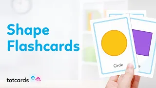 Shape flashcards - Shapes flash cards for kids - learn basic shapes - Totcards (4K)