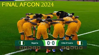 PES - Nigeria vs Cote D'ivoire Final AFCON 2024 - Penalty Shootout CAF 2023 - eFootball Gameplay PC