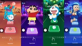 Oggy Hindi vs Shinchan Hindi vs Doremon Hindi vs Ninja Hattori Hindi – Tiles Hop EDM Rush #tileshop