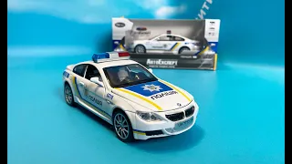 Машинка металева Поліція BMW «АвтоЕксперт» світло, звук, 1:32, 15*6*5см (TK-7777)