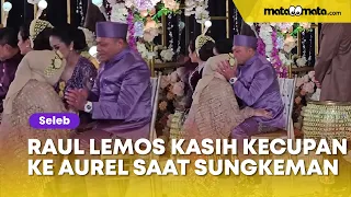 Raul Lemos Kasih Kecupan di Kening Aurel Hermansyah saat Sungkeman Jadi Sorotan: Tulus Banget