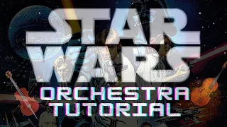 Star Wars Opening Theme Soundtrack Orchestra Tutorial Piano Violin Viola Cello Double Bass Easy