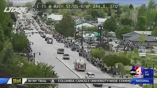 A look into the procession for the Santaquin fallen officer