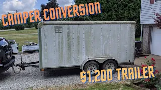 Off Grid Cargo Trailer/Camper Conversion Budget Build Pt. 1