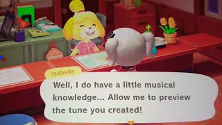 Animal Crossing: New Horizons | Isabelle sings Never Meant