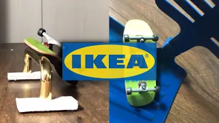 Fingerboarding 2 IKEA obstacles..