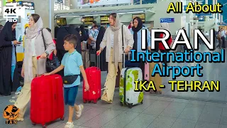 IRAN - All about International Airport ( IKA ) Tehran - Iran Cities Travel Vlog - walk 4k