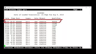 IP stations registrations and unregistrations in Avaya Aura Communication Manager history log