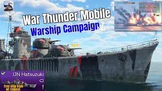 I Try Warthunder Mobile Warships Campaign [1] ⚓️