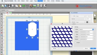 EasyCutStudio easily create lattice effect.