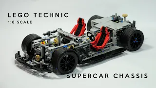 Lego Technic 1:8 Supercar Chassis | With height adjustable suspension