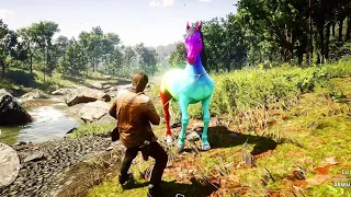 ARTHUR CATCH A BEAUTIFUL RAINBOW HORSE - Red Dead Redemption 2 Gameplay