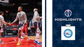 Highlights: Wizards vs Sixers - 1/17/22