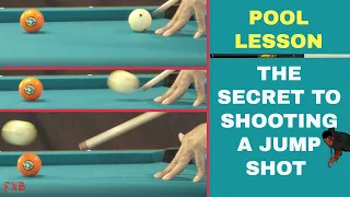 POOL LESSON - HOW TO JUMP A CUE BALL - How to shoot a legal jump shot in 8 Ball, 9 Ball, 10 Ball