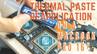 How to: No more overheating! on this MacBook Pro 16" Yay! | Thermal Paste Reapplication