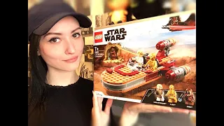 АСМР Распаковка и сборка ЛЕГО Набора Лендспидер Люка Скайуокера, C-3PO | ASMR Lego, Star Wars