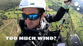 BLOWN AWAY: Paragliding safely in strong wind