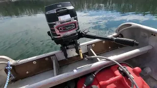 1972 Mercury 110 9.8hp Outboard Motor Lake Test