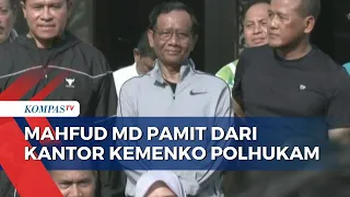 Momen Mahfud Pamit Kepada Jajarannya di Kantor Kemenko Polhukam Usai Mengundurkan Diri