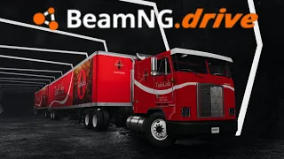 BeamNG Drive - รถบรรทุกพ่วงเทลเลอร์ตู้ทึบ เครื่องดื่มโคล่าโค้ก TastiCola